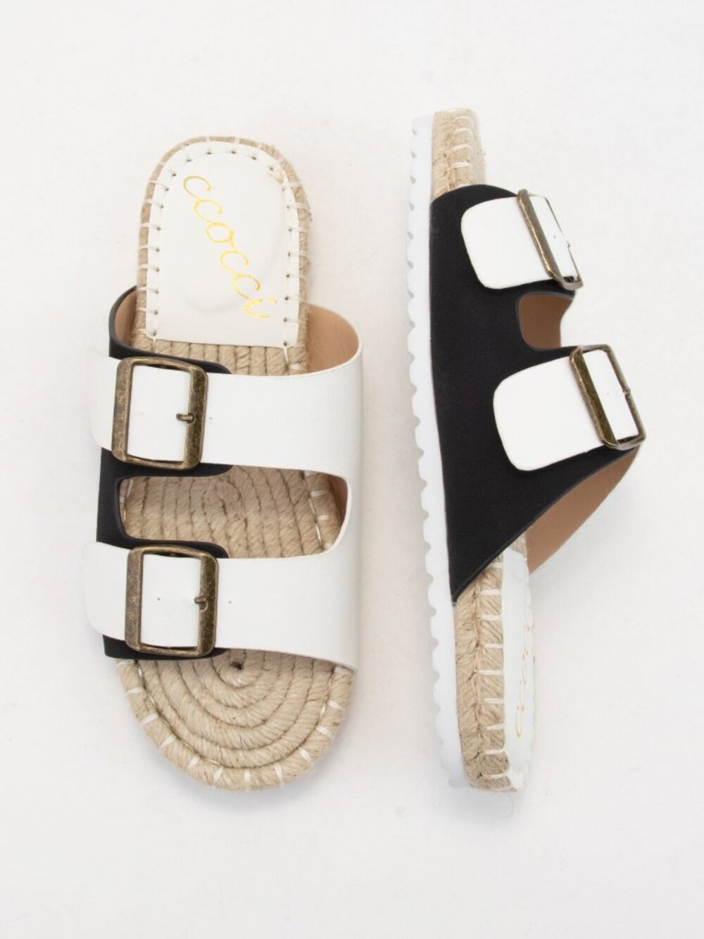 SANDAL MANIA 🚨Ccocci Brand Dayton Double Strap Espadrille Sandals in Black NEW